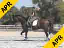 Jane Hannigan<br>
Assisting<br>
Mary K<br>
Latino<br>
15 yrs. old Hanoverian<br>
by: Lemon Park<br>
Owner: Mary K<br>
Training: 3rd Level<br>
Duration: 33 minutes